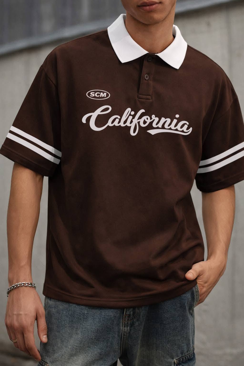 Drop shoulder Polo