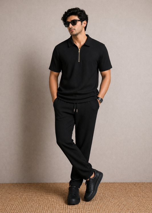 Zipper Polo Co-Ord Set Sale