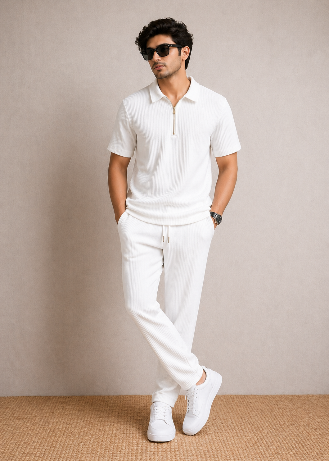 Zipper Polo Co-Ord Set Sale