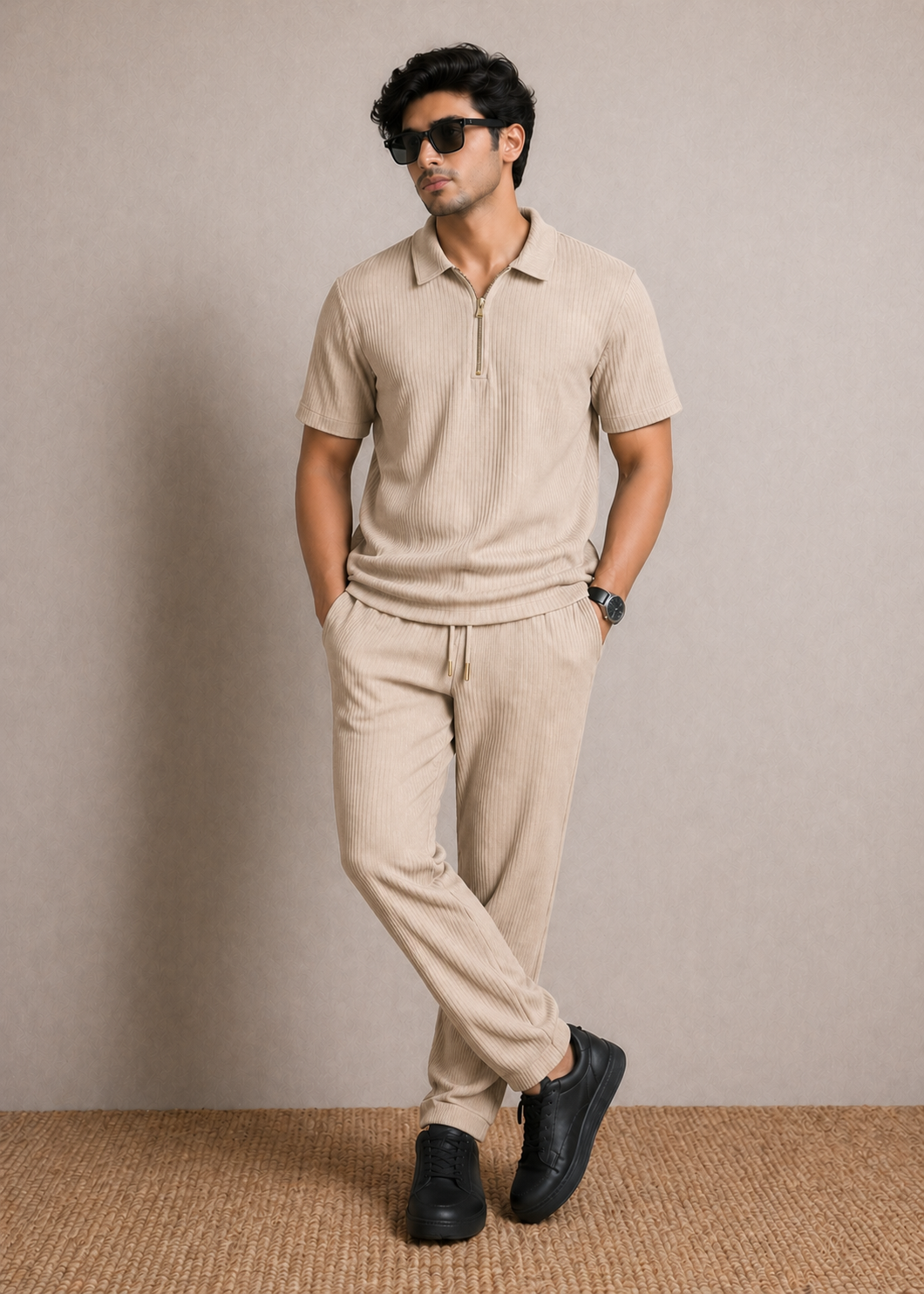 Zipper Polo Co-Ord Set Sale